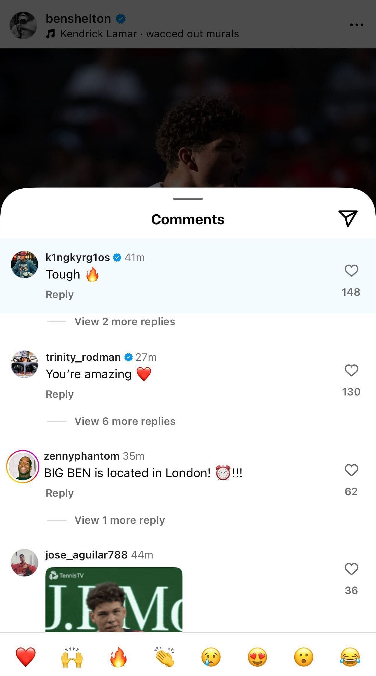Comments section